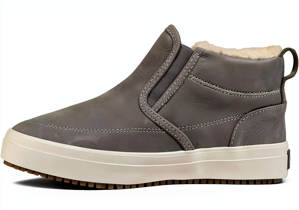 Sperry womens boots in Khaki color on a wooden floor