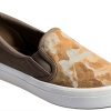 Sperry Womens Loafers Metallic Leather Camo Slip On-2