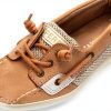 Sperry Boys Linen Boat Shoe Canvas Moc Toe Memory Foam-5