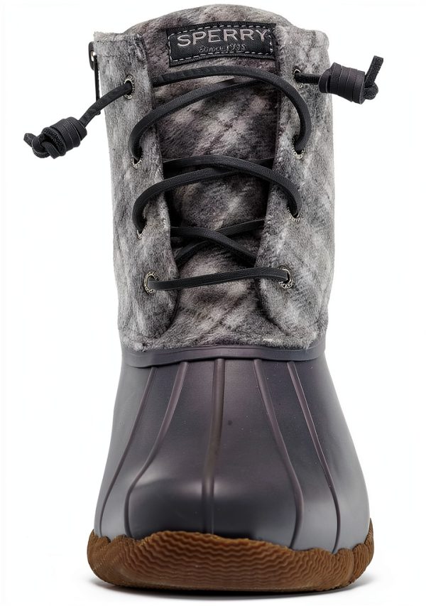 Sperry Womens Waterproof Rain Boots Plaid Duck Shell-1