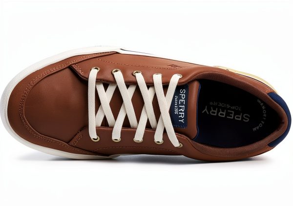 Sperry Kids Sneakers Washable Olive Brown Memory Foam-5