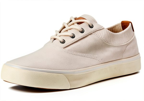 Sperry Mens Striper II CVO Knit Sneaker Bone Size 9-6