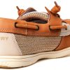 Sperry Boys Linen Boat Shoe Canvas Moc Toe Memory Foam-2