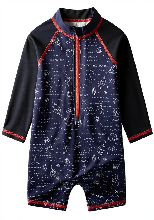 Sperry Baby Boys UPF 50+ Rash Guard Swimsuit-2