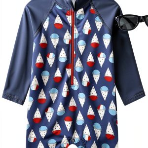 Sperry Baby Boys UPF 50+ Rash Guard Swimsuit-0