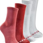 Women's Black Poly-Cotton Crew Socks by Premium Brand-0
