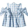 Sperry Girls Gingham Dress with Bucket Bag Cotton-4