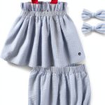 Sperry Baby Girls Seersucker 3 Piece Set Blue-0