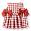 Sperry Girls Gingham Dress with Bucket Bag Cotton-4