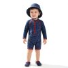 Sperry Baby Boys UPF 50+ Rash Guard Swimsuit-4