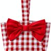 Sperry Girls Gingham Dress with Bucket Bag Cotton-3