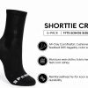 Women's Black Poly-Cotton Crew Socks by Premium Brand-2