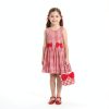 Sperry Girls Gingham Dress with Bucket Bag Cotton-7