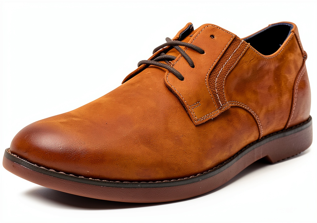 Sperry Mens Nubuck Shoes on a wooden floor