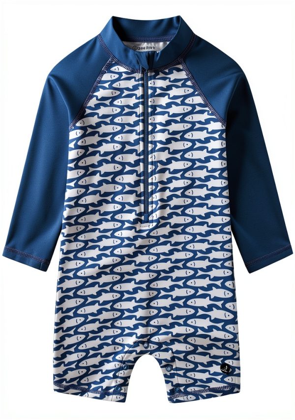 Sperry Baby Boys UPF 50+ Rash Guard Swimsuit-1