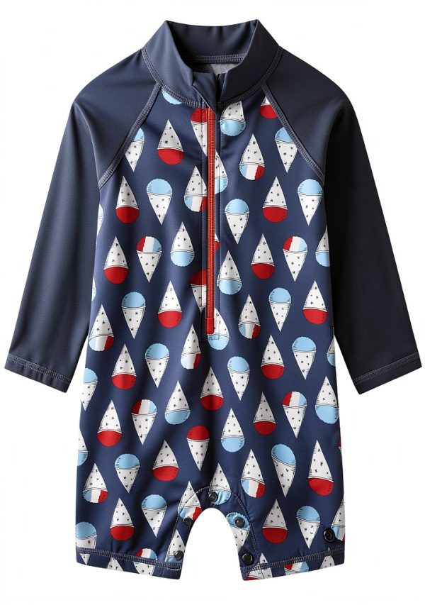 Sperry Baby Boys UPF 50+ Rash Guard Swimsuit-2