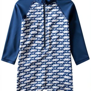 Sperry Baby Boys UPF 50+ Rash Guard Swimsuit-0