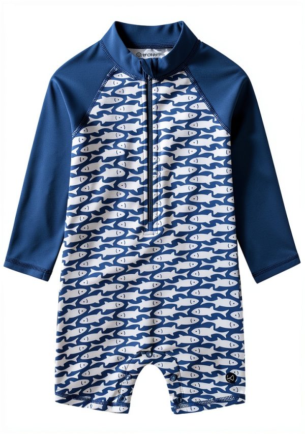 Sperry Baby Boys UPF 50+ Rash Guard Swimsuit-0