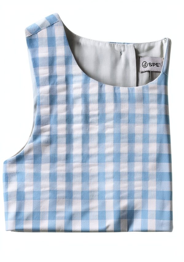 Sperry Girls Gingham Dress with Bucket Bag Cotton-6