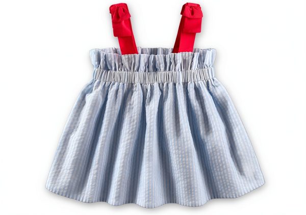 Sperry Baby Girls Seersucker 3 Piece Set Blue-1