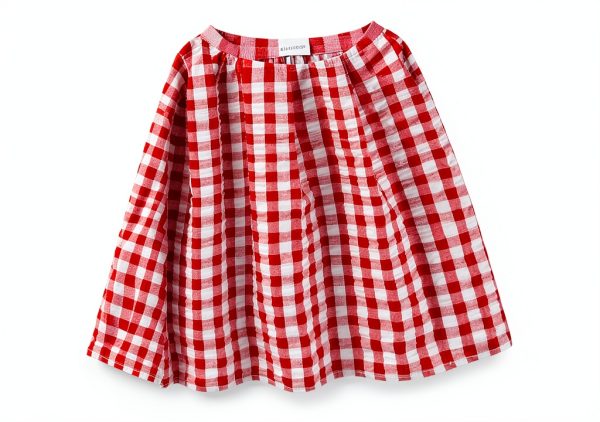 Sperry Girls Gingham Dress with Bucket Bag Cotton-5