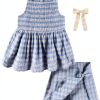 Sperry Girls Sleeveless Top and Skort Skirt Set-0