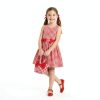 Sperry Girls Gingham Dress with Bucket Bag Cotton-6