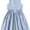 Sperry Girls Gingham Dress with Bucket Bag Cotton-1